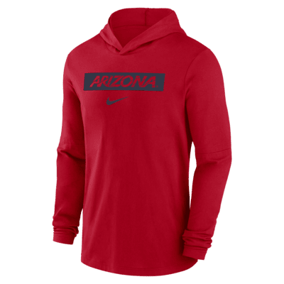 Arizona Wildcats Sideline Men's Nike Dri-FIT College Long-Sleeve Hooded Top