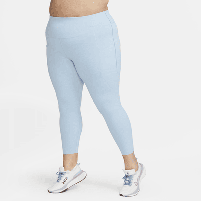 Leggings 7/8 de tiro alto y sujeción media con bolsillos para mujer (talla grande) Nike Universa