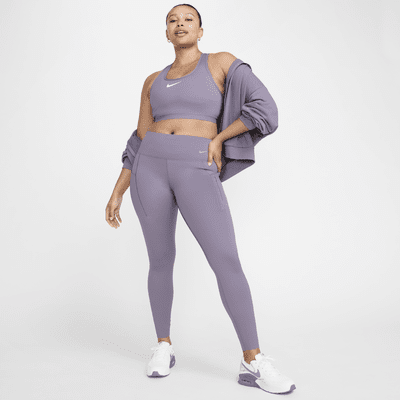 Nike Go Leggings de longitud completa, talle medio y sujeción firme con bolsillos - Mujer