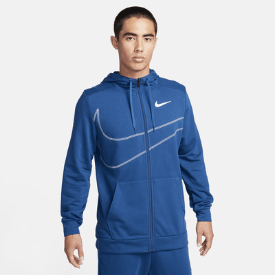 Nike Dri-FIT Men's Fleece Full-Zip Fitness Hoodie. Nike JP