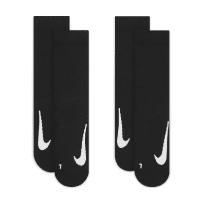 Středně vysoké tenisové ponožky NikeCourt Multiplier Cushioned (2 páry)