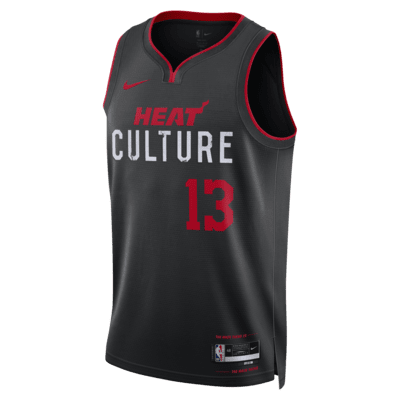 Jersey Nike Dri-FIT Swingman de la NBA para hombre Bam Adebayo Miami Heat City Edition 2023/24