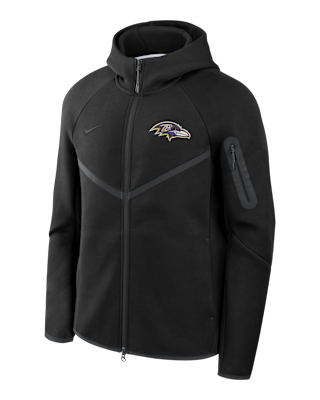 Мужская куртка Baltimore Ravens Tech Fleece Windrunner Nike NFL Full-Zip Hooded для бега