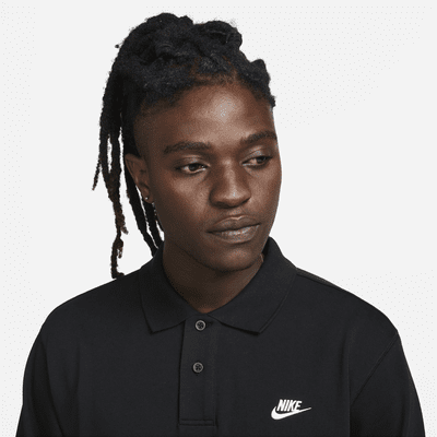 Polo de malha de manga comprida Nike Club para homem