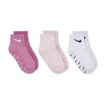 Nike Little Kids' Gripper Ankle Socks (3 Pairs)