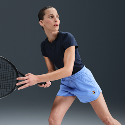 NikeCourt Heritage Women's Mid-Rise Fleece Tennis Shorts