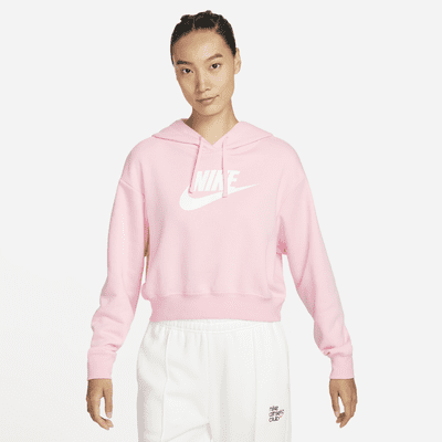 Nike Sportswear Club Fleece Women's Oversized Crop Graphic Hoodie,  Black/White, X-Small : : Clothing, Shoes & Accessories