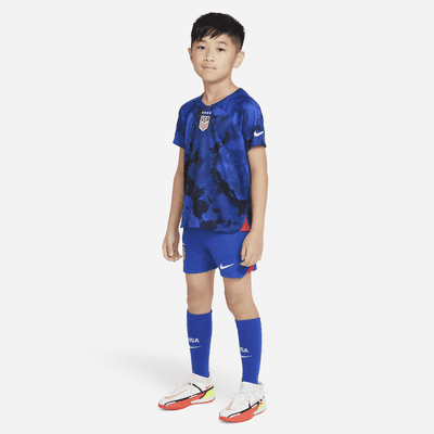 U.S. 2022/23 Away Little Kids' Nike Dri-FIT Soccer Kit