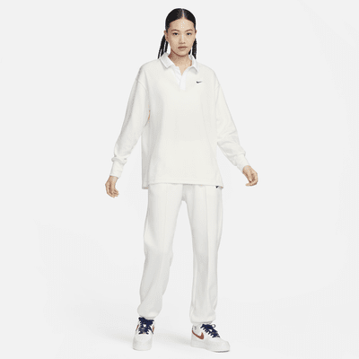 Nike Sportswear Essential Women's Oversized Long-Sleeve Polo. Nike MY