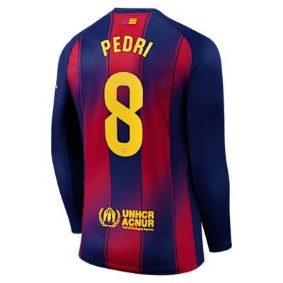 Pedri Barcelona 2025/26 Stadium Home Men's Nike Dri-FIT Soccer Jersey