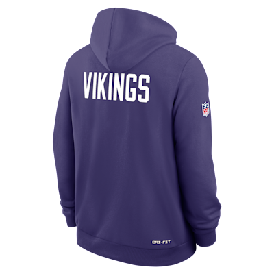 Sudadera con gorro sin cierre Nike Dri-FIT de la NFL para hombre Minnesota Vikings Alt Offensive Set Play Sideline