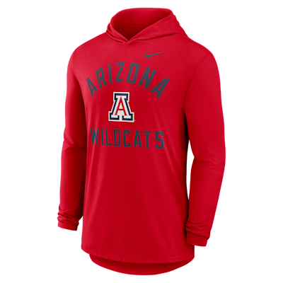 Arizona Campus Arch Men's Nike Dri-FIT College Long-Sleeve Hooded T-Shirt