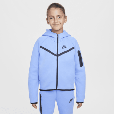 Sweat à capuche et zip Nike Sportswear Tech Fleece pour ado (fille)