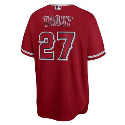 Jersey de béisbol Replica para hombre MLB Los Angeles Angels (Mike Trout)