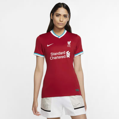 Liverpool FC 2020/21 Stadium Home Women's Football Shirt. Nike MA