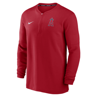 Los Angeles Angels Authentic Collection Game Time Men's Nike Dri-FIT MLB 1/2-Zip Long-Sleeve Top