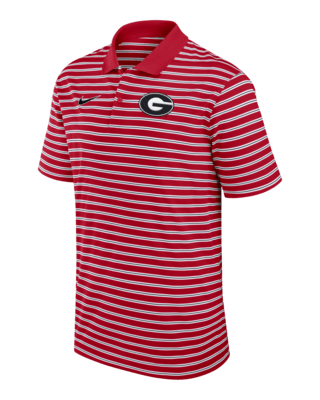 Мужские  Georgia Bulldogs Primetime Victory Striped Nike Dri-FIT College Polo