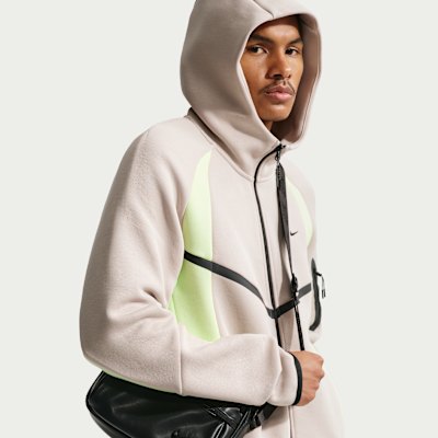 Chamarra Windrunner para hombre con tecnología Nike Tech de tejido Fleece con cierre completo y bloques de color