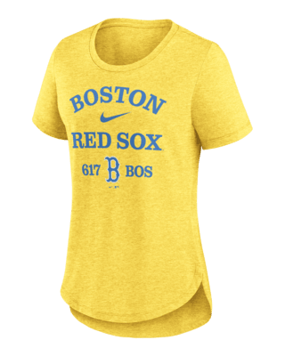 Nike Women's Gold Boston Red Sox City Connect Wordmark T-shirt