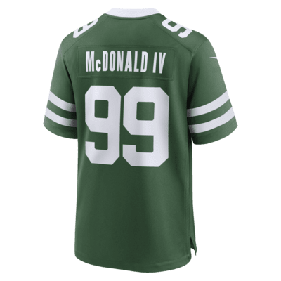 NFL New York Jets (Will McDonald IV) Men's Game Football Jersey