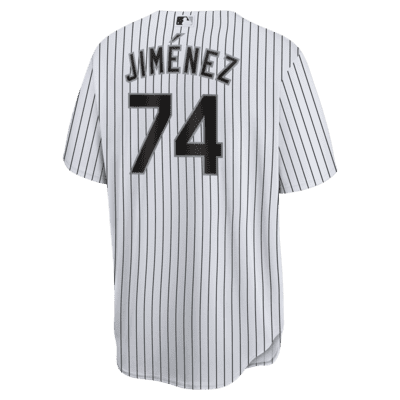 Nike Men's Replica Chicago White Sox Eloy Jimenez #74 Black Cool Base Jersey