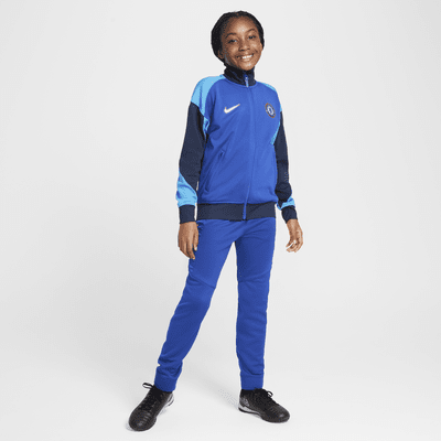 Chamarra Anthem de fútbol Nike Dri-FIT para niños talla grande Chelsea FC Academy Pro