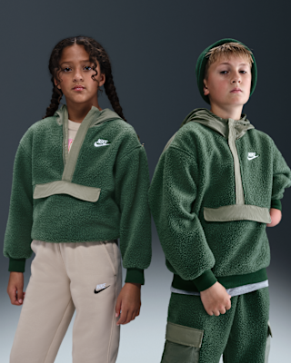 Детское худи Nike Sportswear Club Fleece Big Kids' Loose 1/4-Zip Hoodie