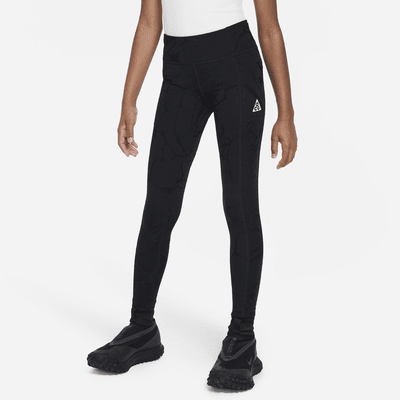 Nike Therma-FIT One Outdoor Play Older Kids' (Girls') High-Waisted Leggings.  Nike CH