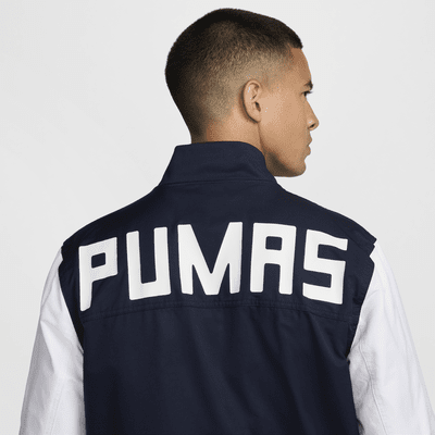 Chamarra bomber de fútbol Nike de tejido Woven y sin forro para hombre Pumas UNAM Sport Essentials