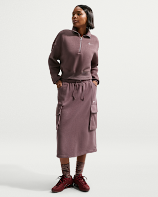 Женская юбка Nike Sportswear Phoenix Fleece Cargo Midi Skirt