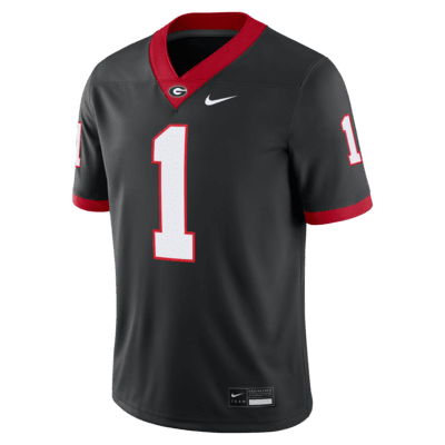 Jersey Game universitario Nike Dri-FIT para hombre de los Georgia Bulldogs