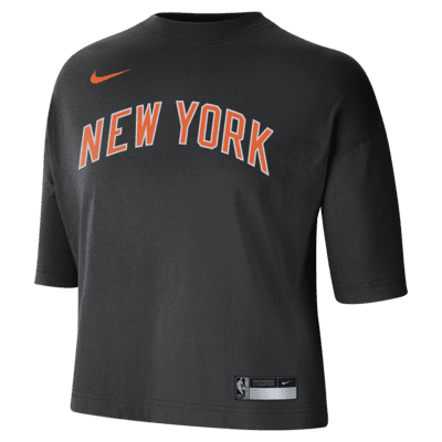 New York Knicks Courtside City Edition Women's Nike NBA T-Shirt