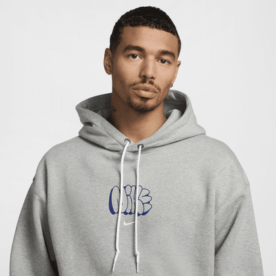 Felpa in fleece con cappuccio Nike Solo Swoosh – Uomo