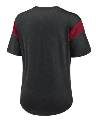 Arizona Cardinals Nike Women's High Hip Fashion T-Shirt - Black/White