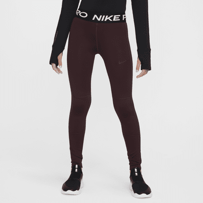 Nike Pro Leak Protection: Dívčí menstruační legíny Dri-FIT