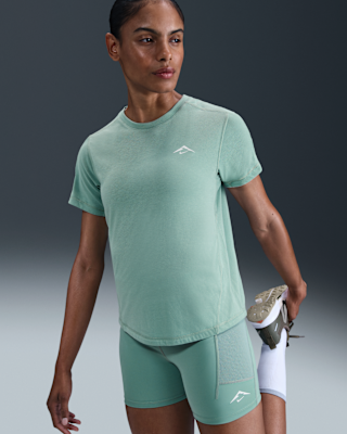 Женские шорты Nike Trail Dri-FIT Short-Sleeve Top для бега