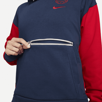 Sudadera con gorro sin cierre de fútbol Nike Dri-FIT para mujer Paris Saint-Germain Standard Issue