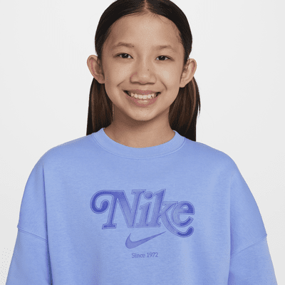 Nike Sportswear Girls' Cropped Fleece Sweatshirt