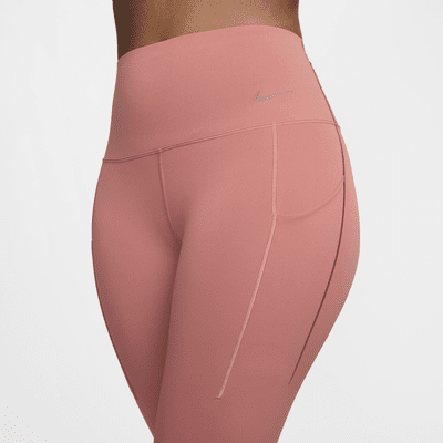 Nike Universa 7/8-Leggings mit Taschen, mittlerem Halt und hohem Bund für Damen