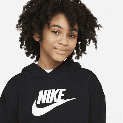 Nike Sportswear Club Big Kids' (Girls') French Terry Cropped Hoodie