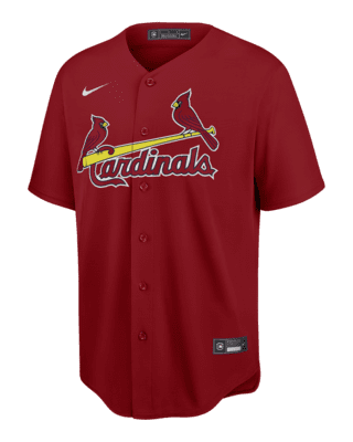 St Louis Cardinals Nike Genuine Merchandise Red White & Blue Shirt  Jersey Small