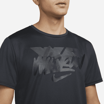 Playera de running de manga corta para hombre Nike Dri-FIT Wild Run Rise 365
