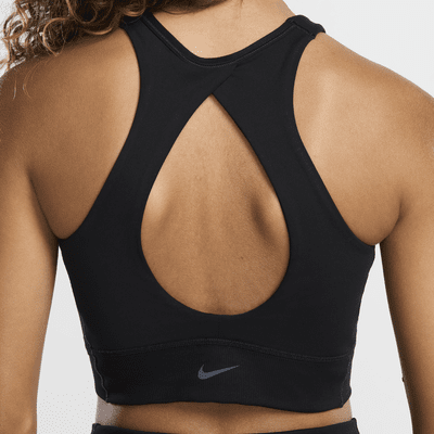 Nike One Twist leicht gefütterter Sport-BH mit leichtem Halt und hohem Ausschnitt (Damen)