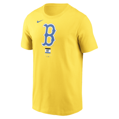 Playera Nike de la MLB para hombre Boston Red Sox City Connect Logo