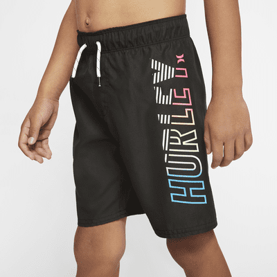 Hurley Boys Pull On Board Shorts 5 Black//Stickers