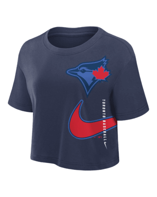 Женская футболка Toronto Blue Jays City Connect Nike Dri-FIT MLB Cropped