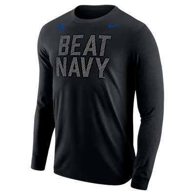 Playera de manga larga universitaria Nike para hombre Air Force
