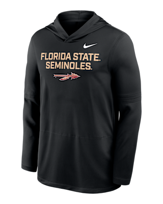 Мужские  Florida State Sideline Nike Dri-FIT College Long-Sleeve Hooded Top