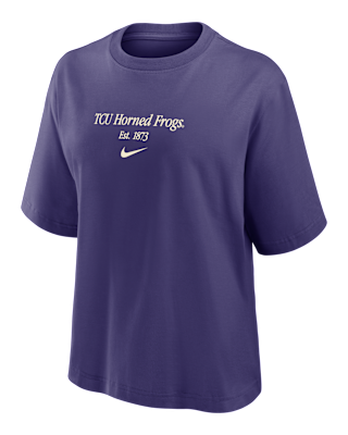 Женская футболка TCU Authentics Nike College Boxy