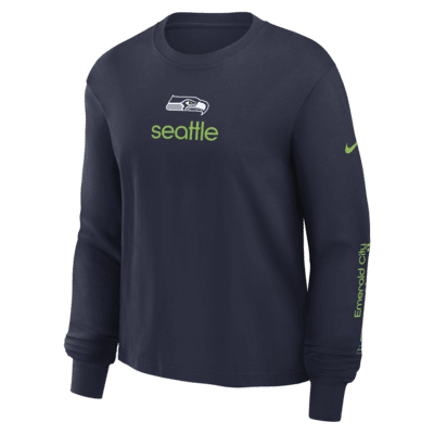 Seattle Seahawks Boxy Women's Nike NFL Long-Sleeve T-Shirt